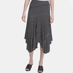 Calvin Klein Women's Plus Handkerchief Midi Skirt